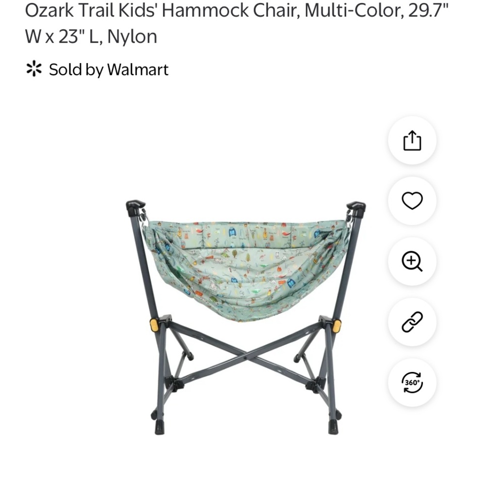 Ozark trail kids hammock chair